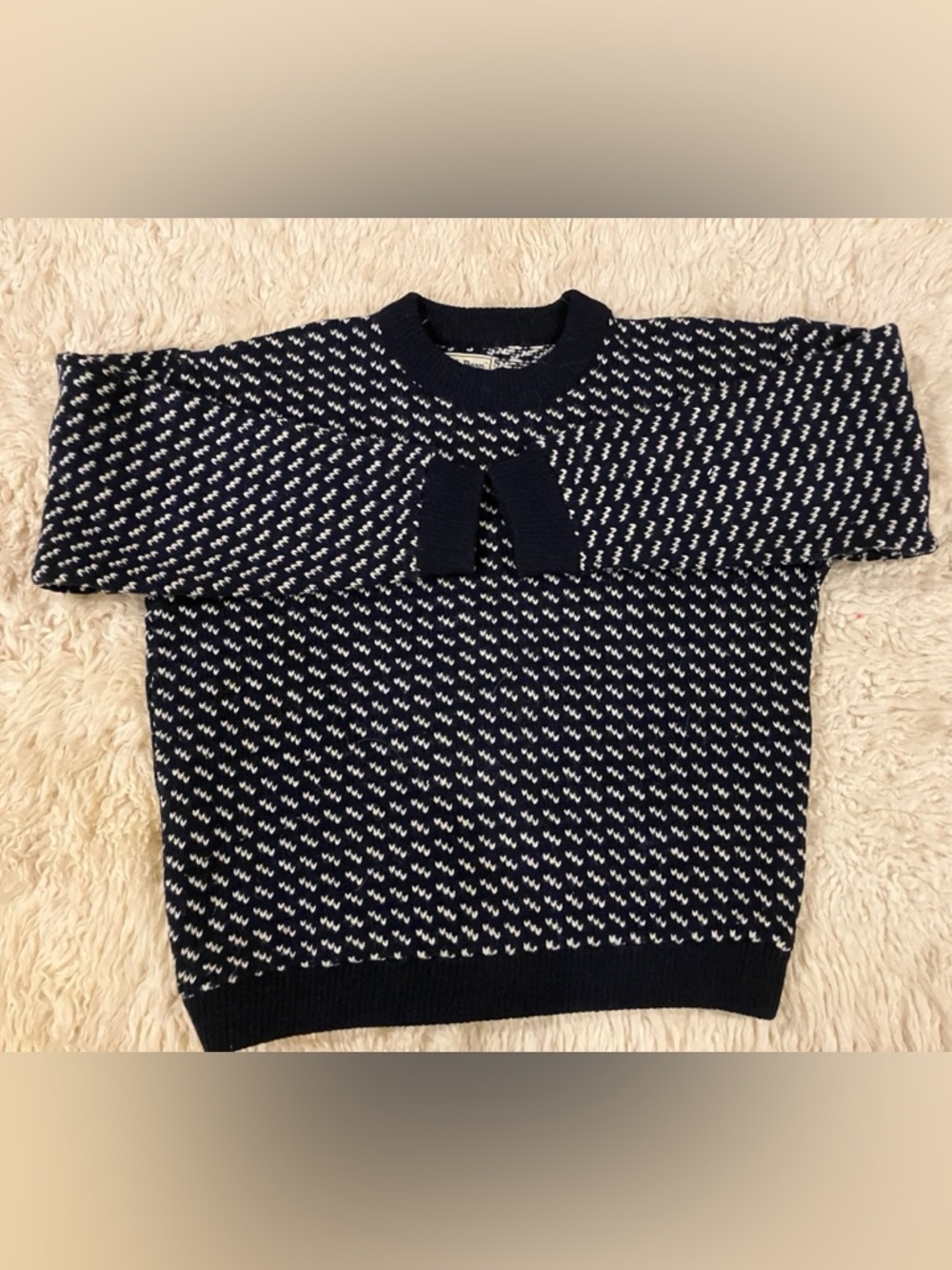 Vintage L.L. Bean Norwegian Birdseye Sweater SZ M EUC
